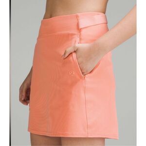 NWOT Lululemon Warpstreme HR Golf Skirt Multi Pocket Peach Sz 4, $98 B39